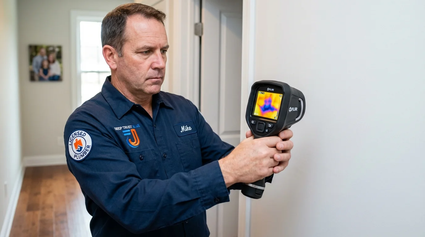 Thermal imaging leak detection by Johns Plumbing LLC in Colby